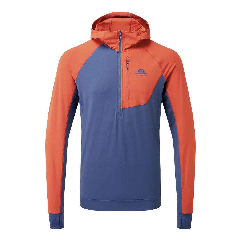 Mountain Equipment Aiguille Hooded Top – herre, Dusk / Red Rock