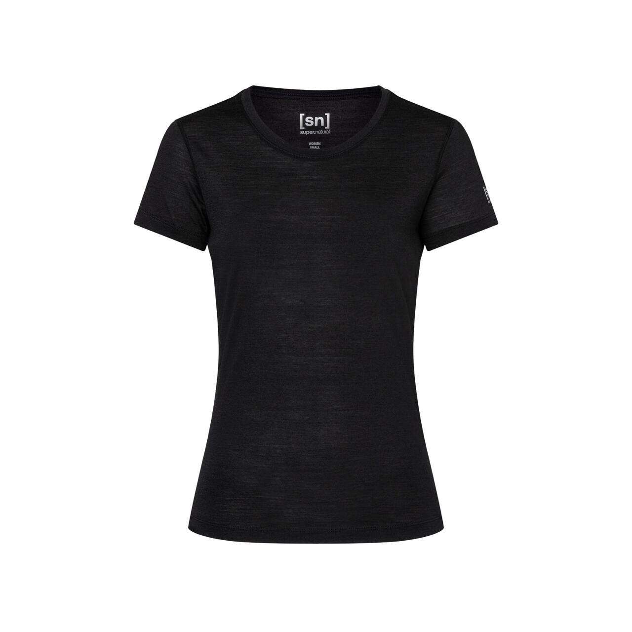 Super Natural W Sierra140 Tee - Jet Black