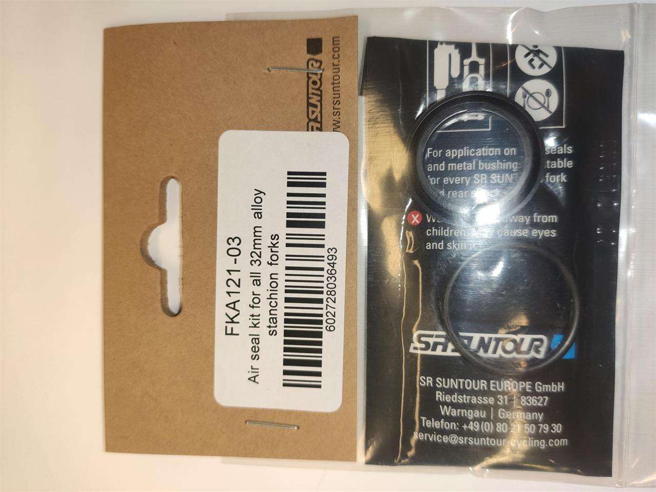 SR Suntour Air Seal 32mm Pakningssett – 32mm, AXON, RAIDON, EPIXON