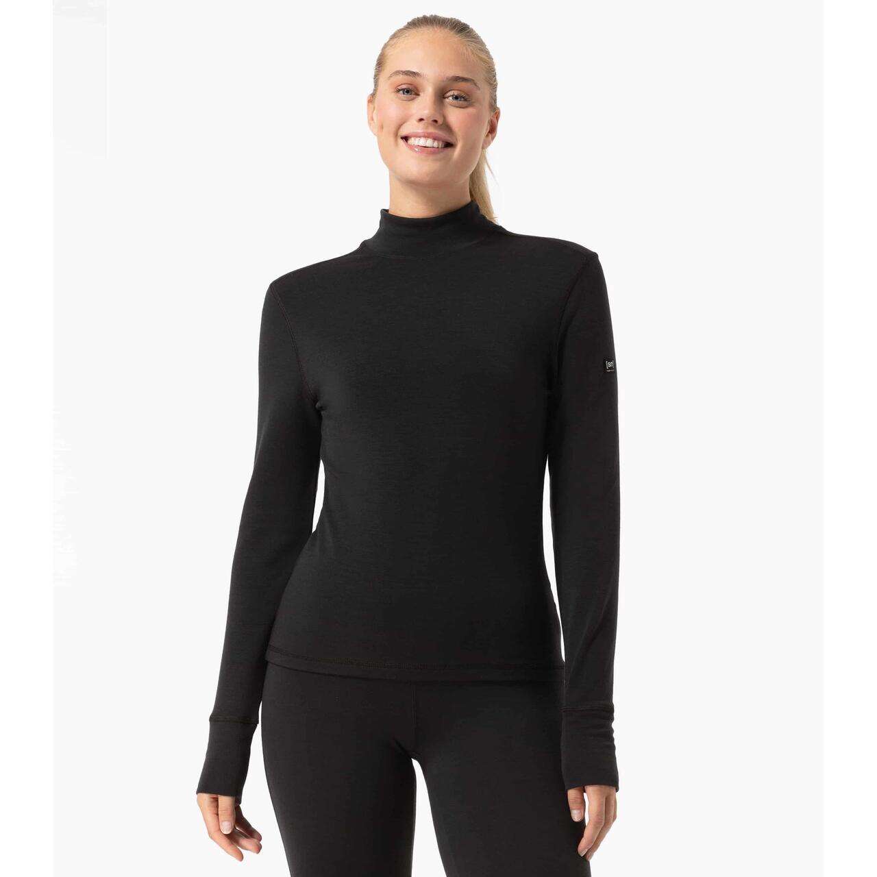 Super Natural W B Hot Turtleneck - Jet Black - Bilde 3