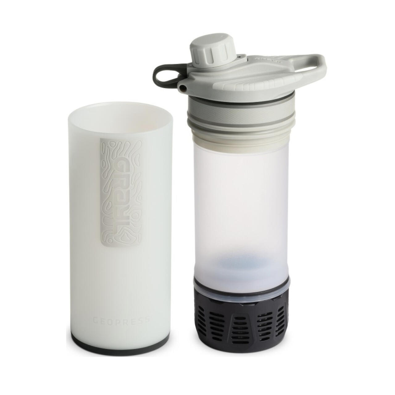 GeoPress® Purifier Bottle 710ml - Peak White - Bilde 4