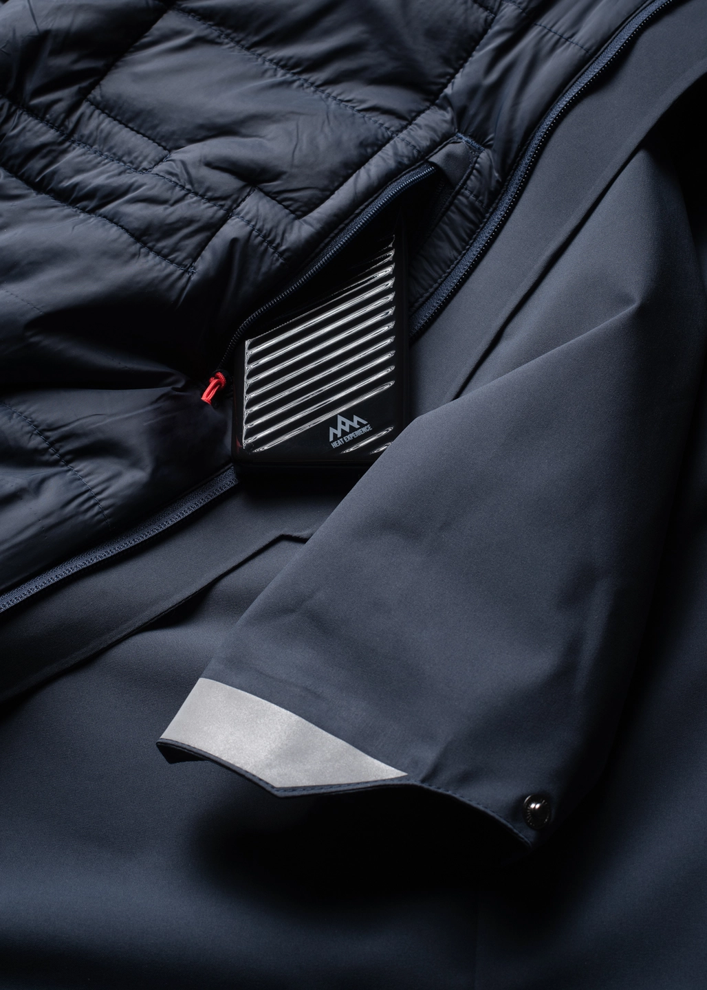HeatX Heated Oslo Coat Mens - Blå - Bilde 10