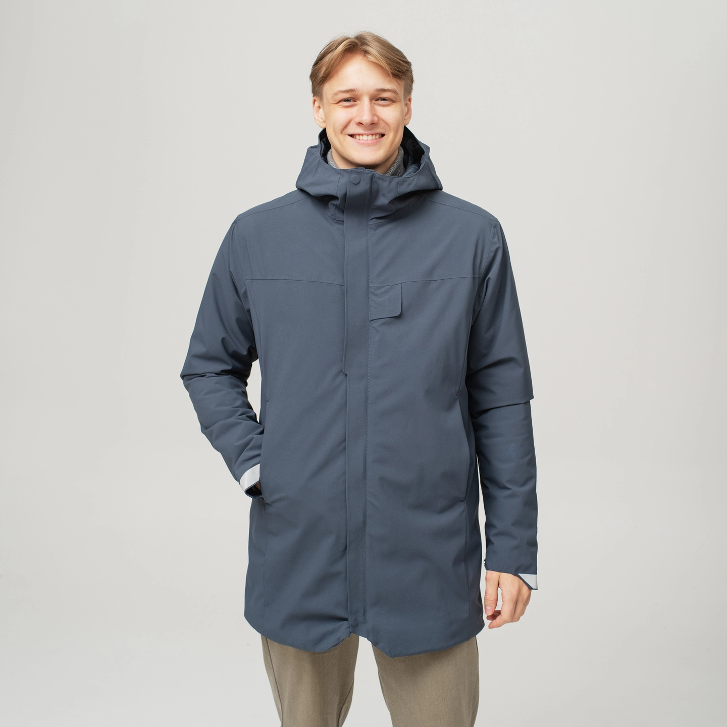HeatX Heated Oslo Coat Mens - Blå - Bilde 15