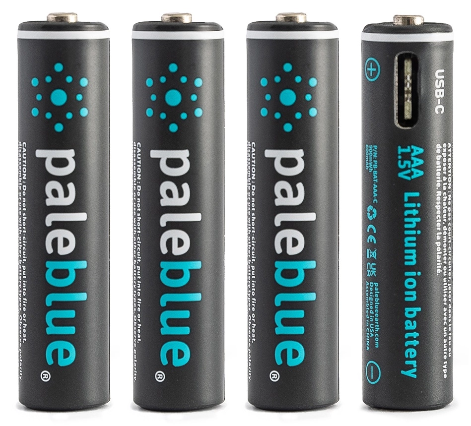 Pale Blue Li-Ion Rechargeabl AAA Battery