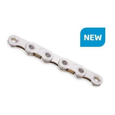 KMC X12 Flat Go Waxed Kjede Sølv