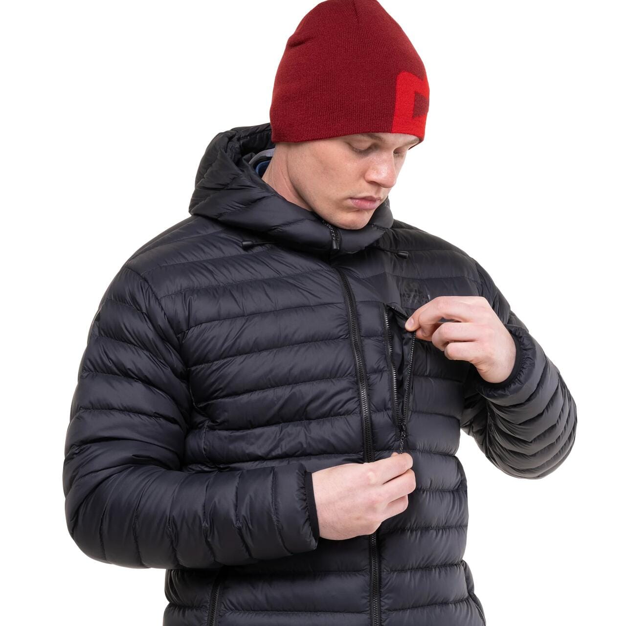 Earthrise Hooded Mens Jacket - Black/Black - Bilde 5