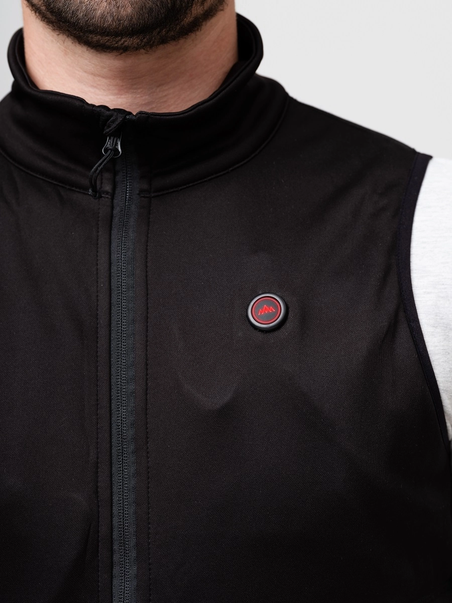 HeatX Heated Fleece Vest Mens - Svart - Bilde 11