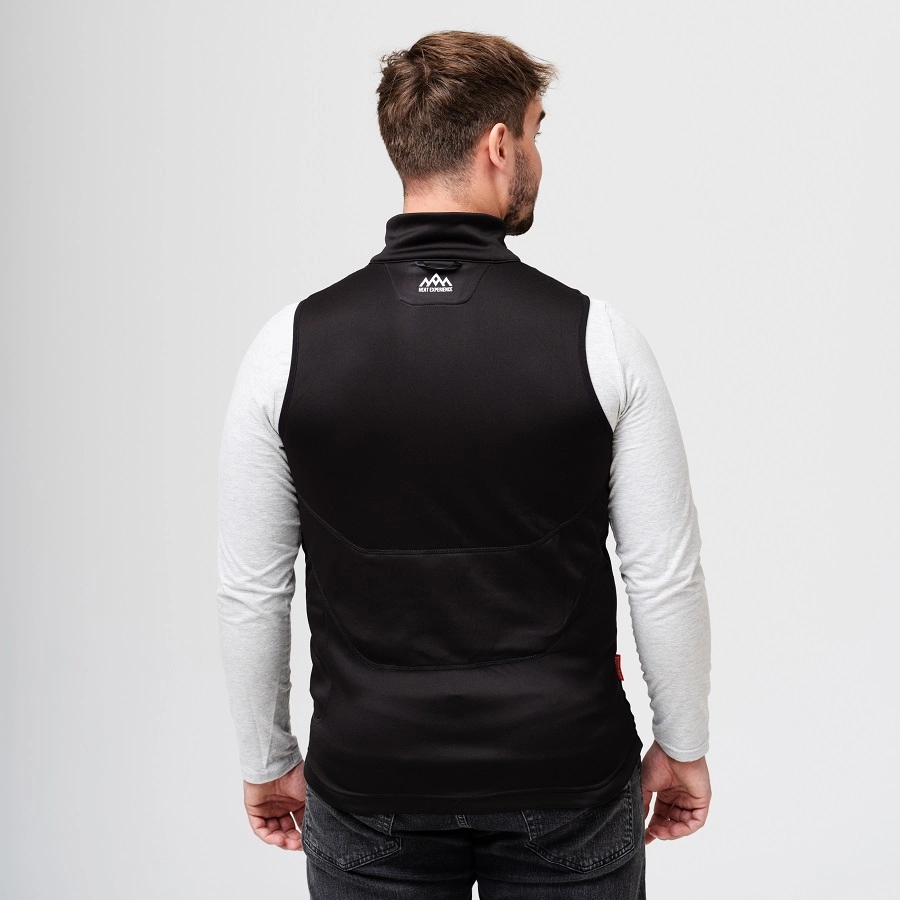 HeatX Heated Fleece Vest Mens - Svart - Bilde 14