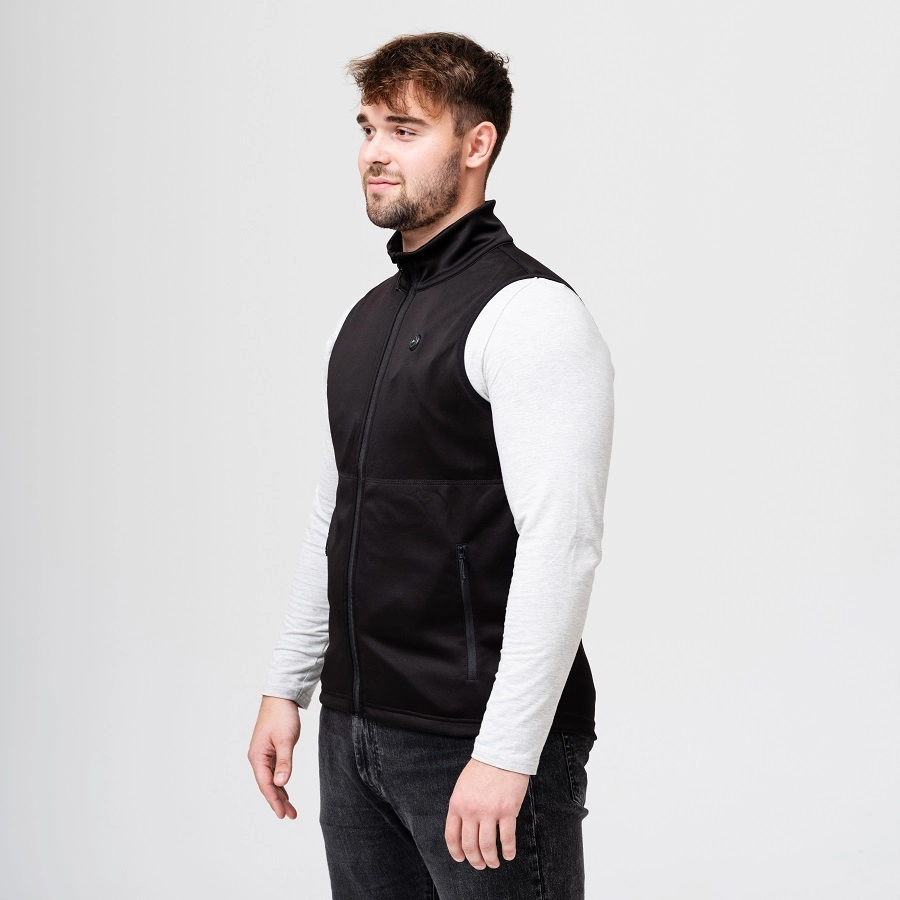 HeatX Heated Fleece Vest Mens - Svart - Bilde 6