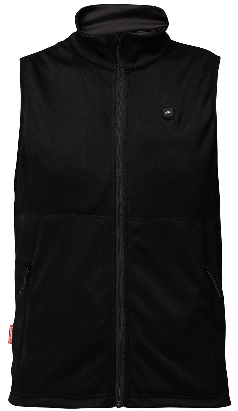 HeatX Heated Fleece Vest Mens - Svart