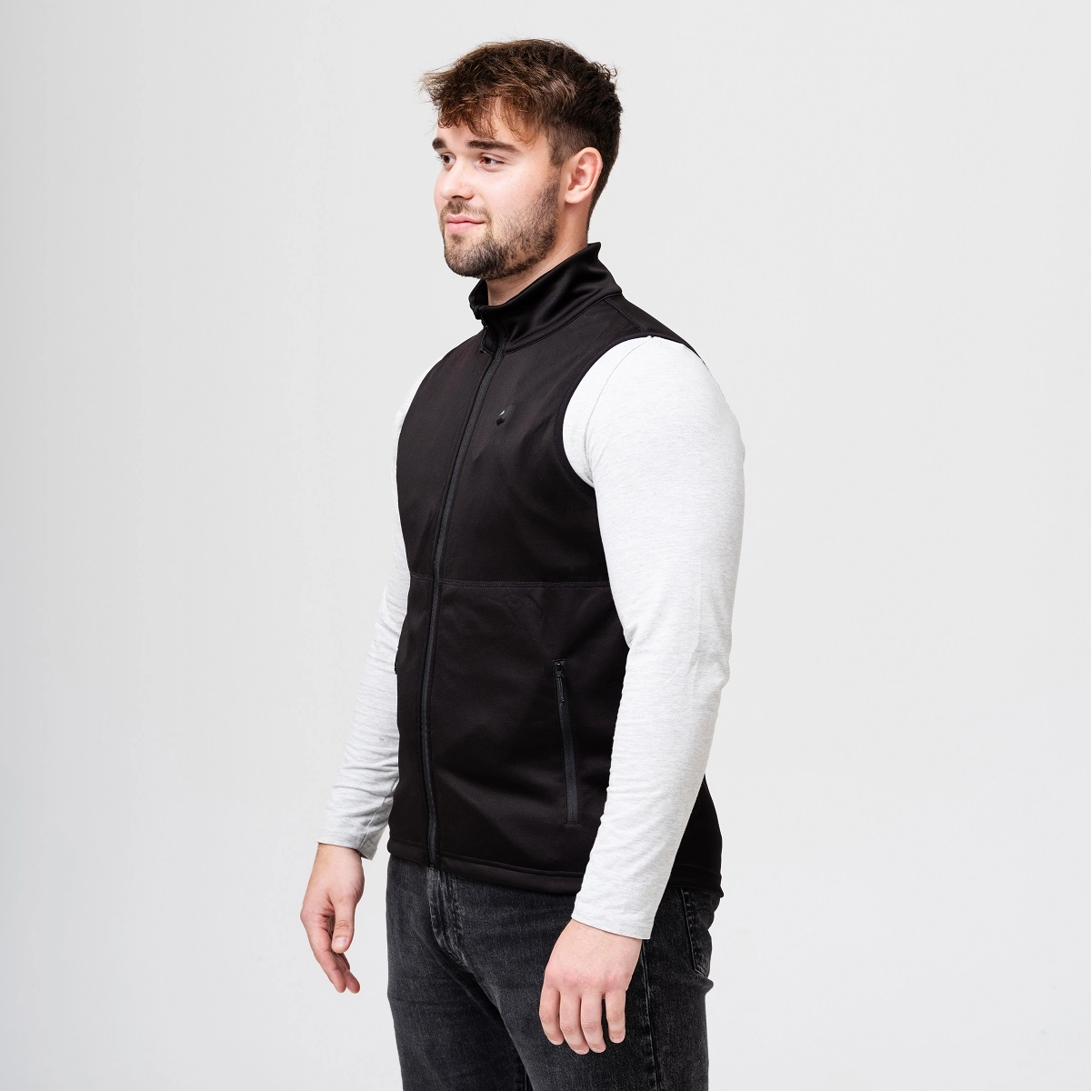 HeatX Heated Fleece Vest Mens - Svart - Bilde 4