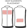 HeatX Heated Fleece Vest Mens - Svart - Bilde 18