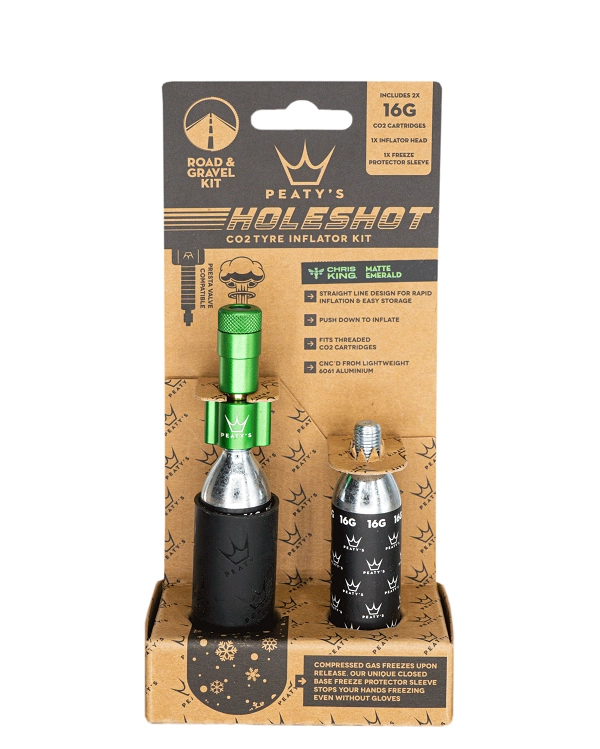 Peaty's Holeshot CO2 Tyre Inflator - Grønn - Bilde 2