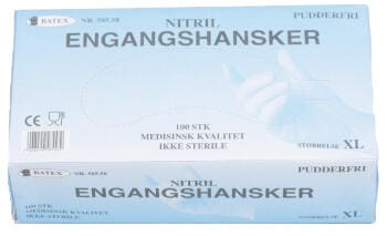 Batex Engangshanske Nitril – X-Large Blå - Bilde 2