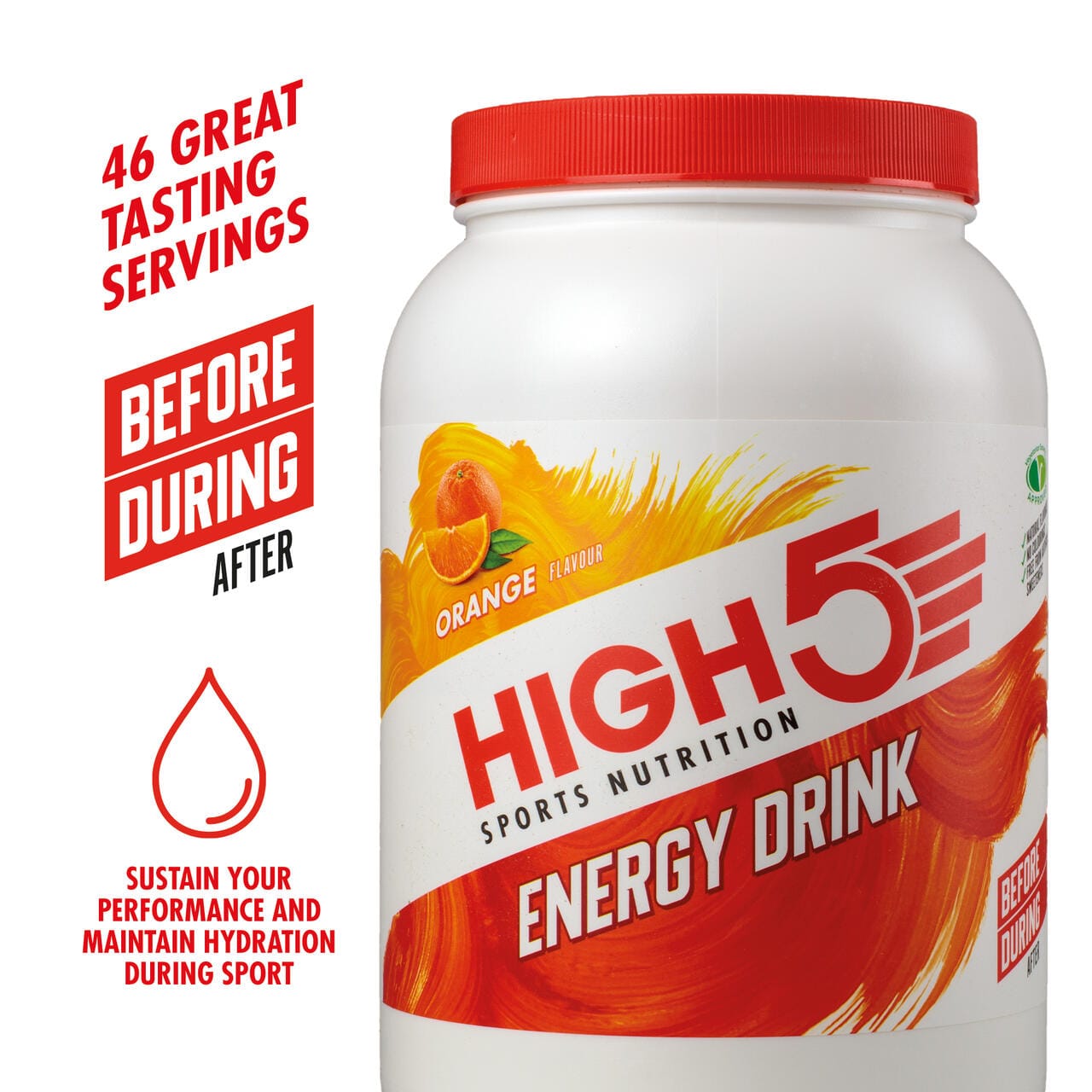 HIGH5 Energy Drink Appelsin - Bilde 2
