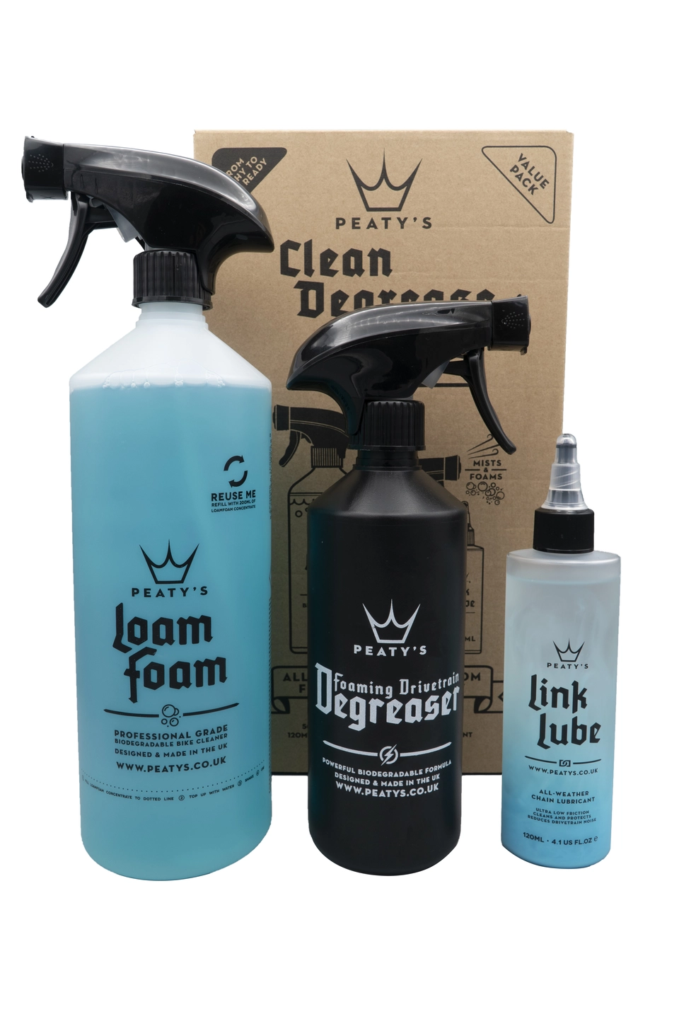 Peaty's Clean Degrease Lube Starter Pack