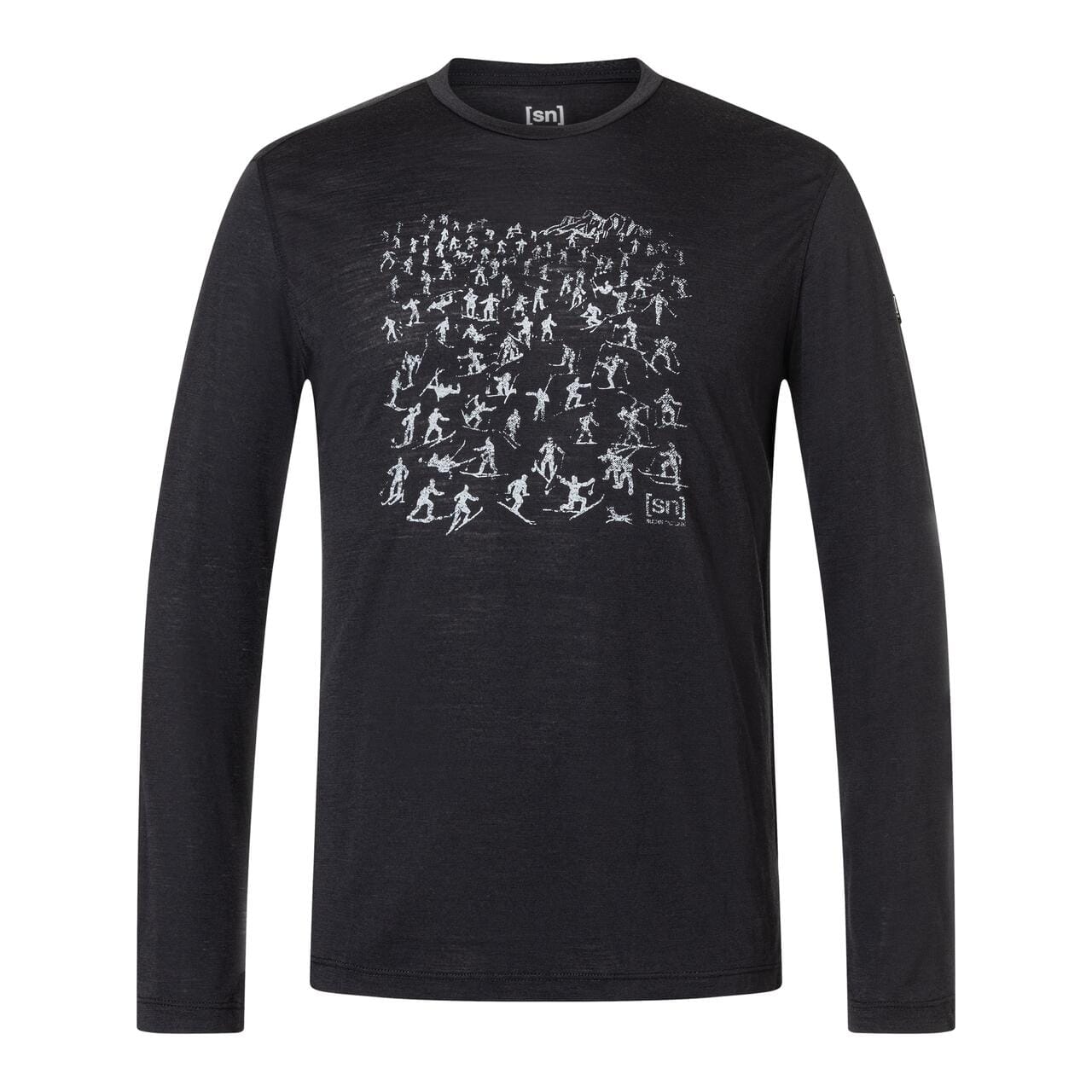 M Free Ski Tickets Ls - Jet Black/Vapor Grey