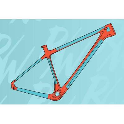 RideWrap covered protection -hardtail - gloss gjennomsiktig