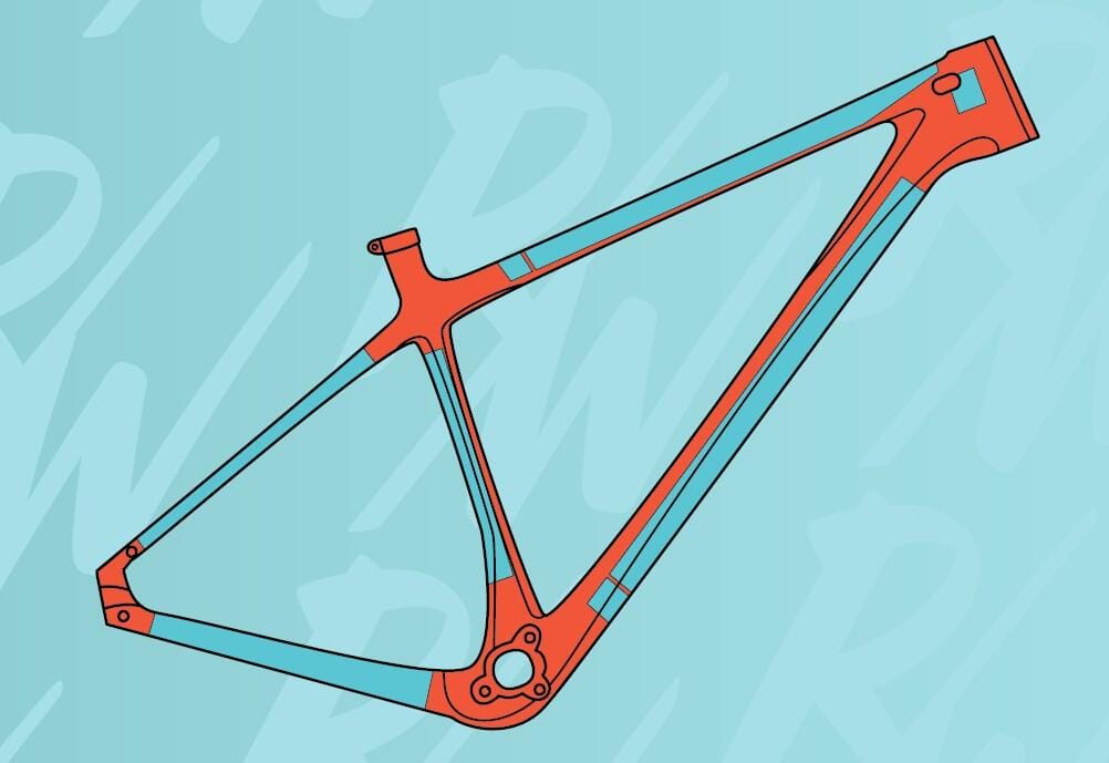 RideWrap covered protection -hardtail - matte gjenomsiktig