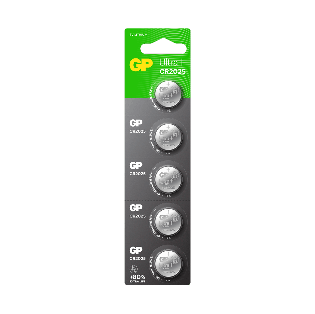 GP Ultra Plus 2025 Knappcell Batteri 3V