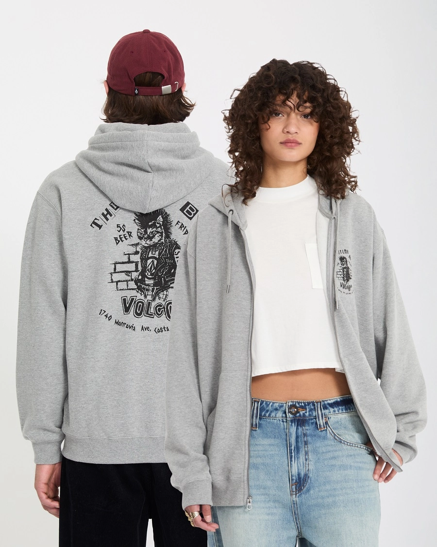 Volcom Catastrophy Zip - Grå - Bilde 7