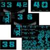 Fox Decal Fork and Shock Kit - turquoise