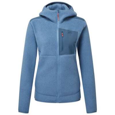 Highpile Hooded Wmns Jacket - Stellar Blue/Majolica Blue