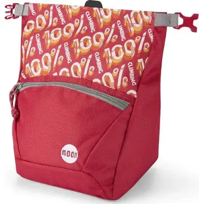 Moon Bouldering Chalk Bag - 100% climbing red