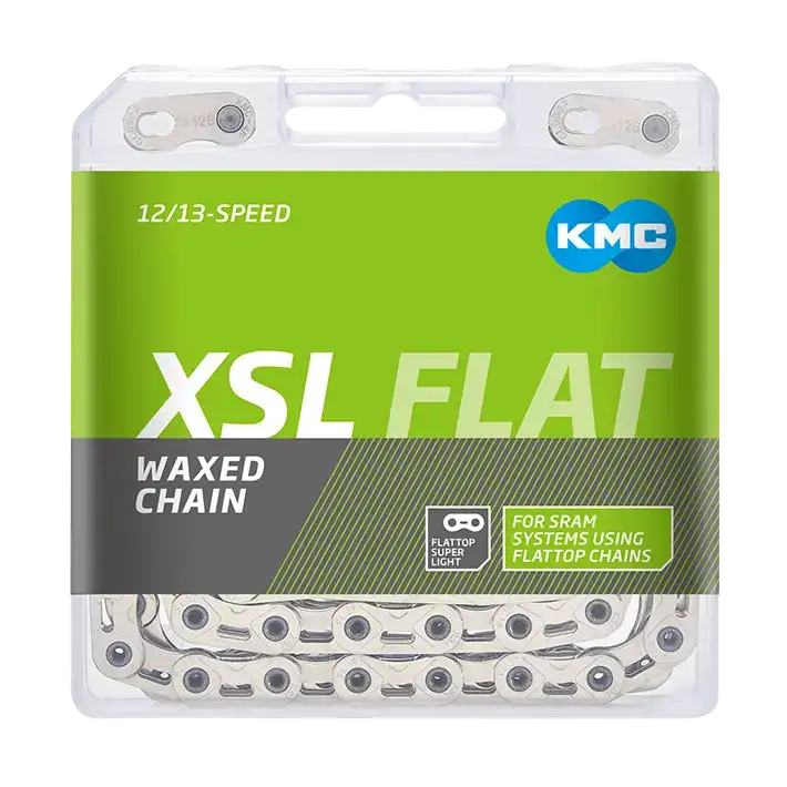 KMC X12SL Flat Go Waxed Kjede Sølv - Bilde 2