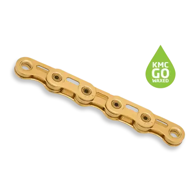 KMC X12SL Flat Go Waxed Kjede Gull