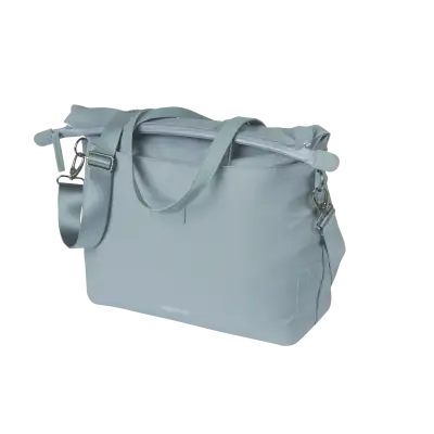 Basil Manhattan Sideveske - Lyseblå – Lys Blå, 12 ltr, Hook On System