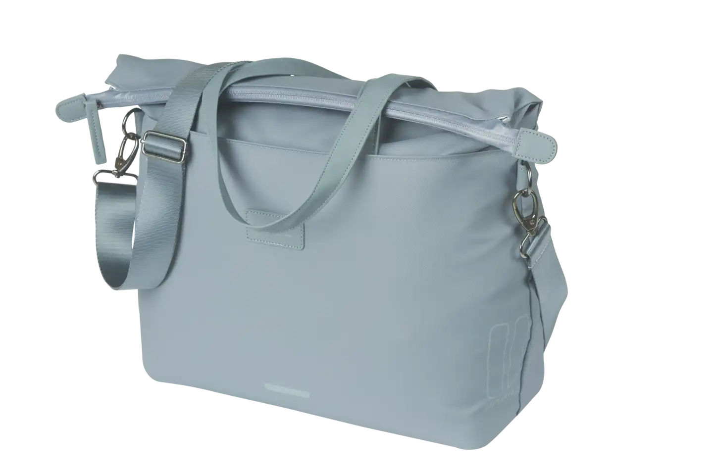 Basil Manhattan Sideveske - Lyseblå – Lys Blå, 12 ltr, Hook On System