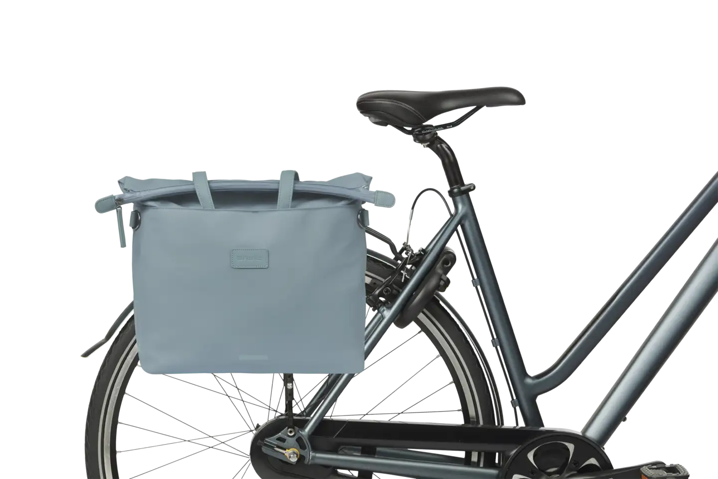 Basil Manhattan Sideveske - Lyseblå – Lys Blå, 12 ltr, Hook On System - Bilde 2