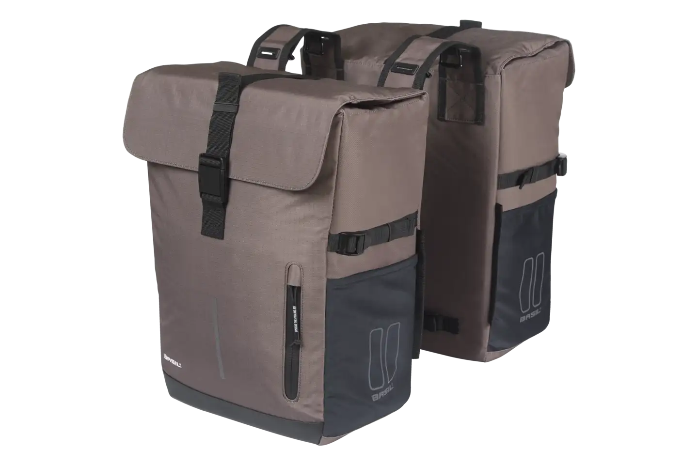 Basil Move Sideveske Sett - Brun – Brun, 30 ltr, Universal Bridge