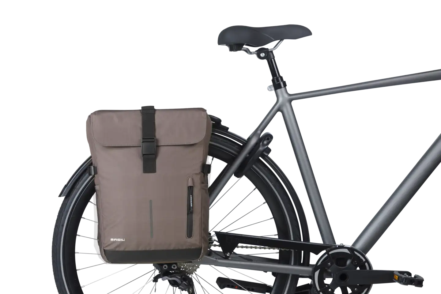 Basil Move Sideveske Sett - Brun – Brun, 30 ltr, Universal Bridge - Bilde 4