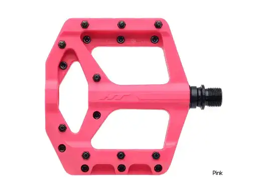 HT PA32A Supreme-C Platformpedal - Rosa – Nylon kompositt, 101x100mm,20-pins,345g
