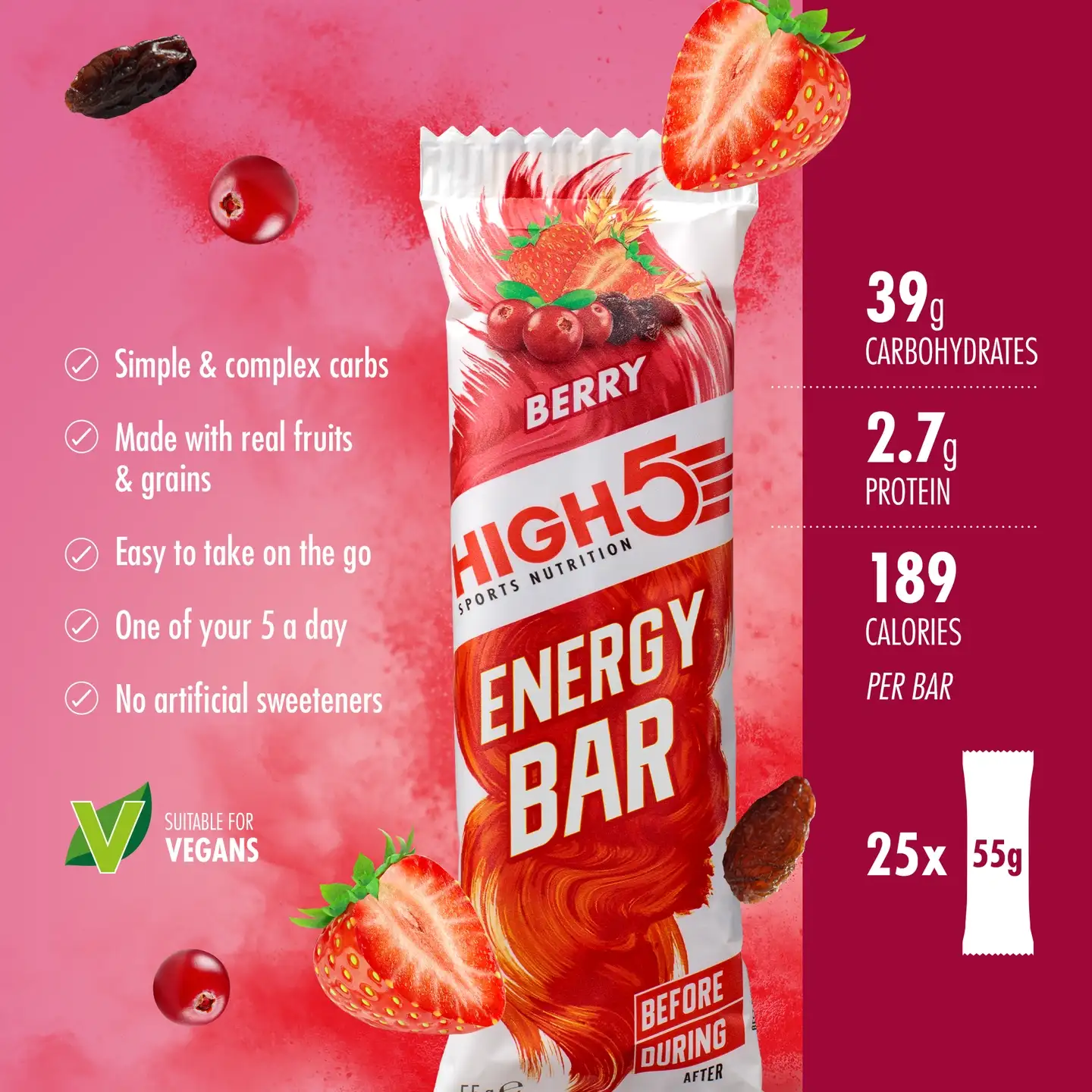 HIGH5 EnergyBar Bær - Bilde 2