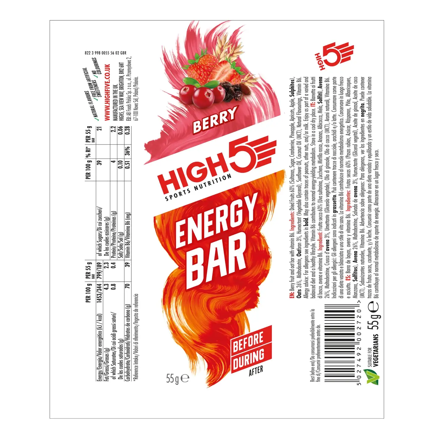 HIGH5 EnergyBar Bær - Bilde 5
