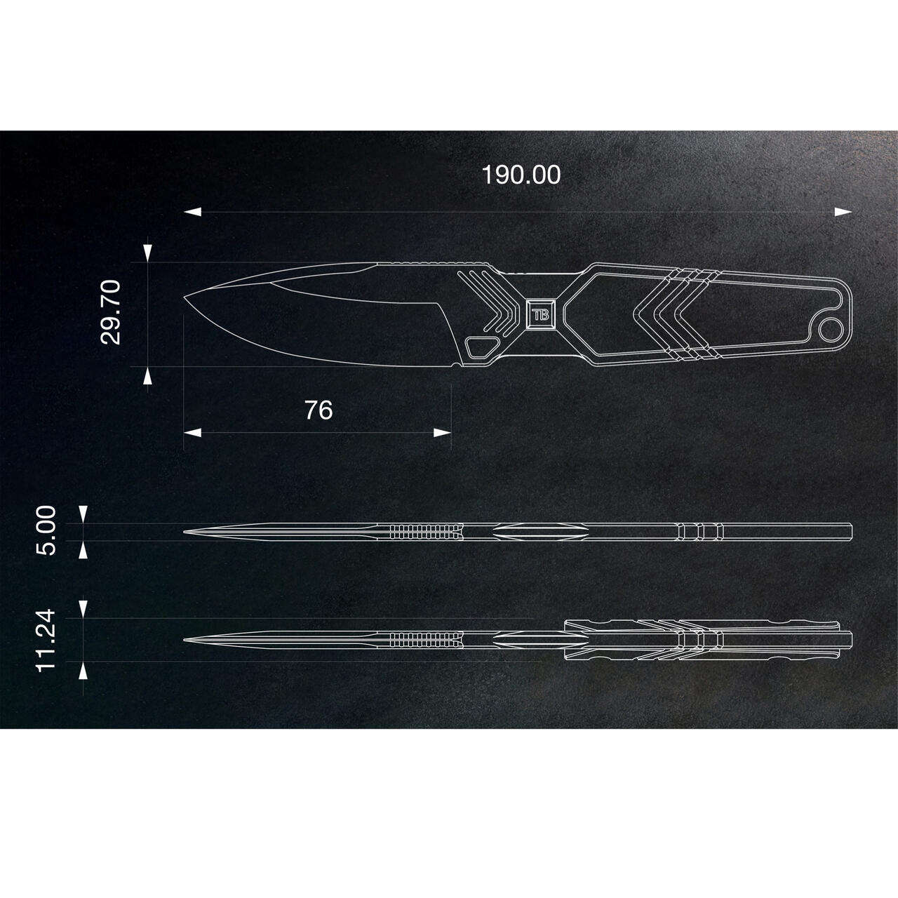 TB Outdoor IMPACT 127 KNIFE - Bilde 5