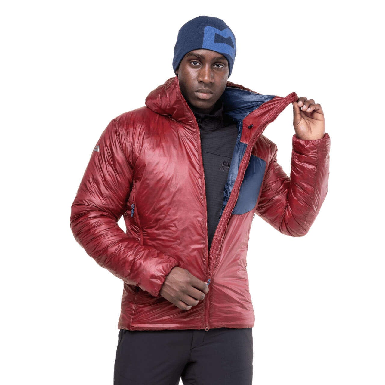 Mountain Equipment Oreus jakke med hette – herre, Merlot/Admiral Blue - Bilde 11