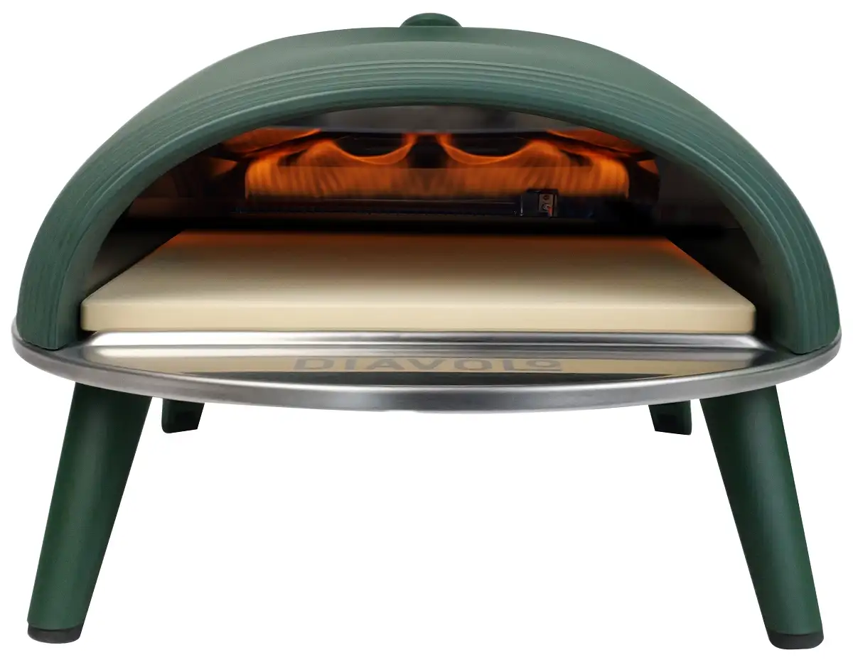Delivita Diavolo Gas-Fired Pizza Oven – Green