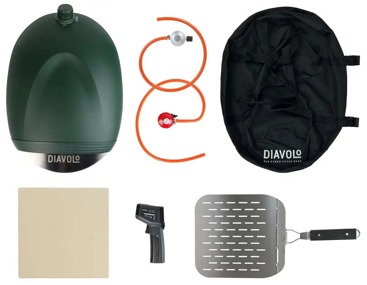 Delivita Diavolo Gas-Fired Pizza Oven – Green - Bilde 13