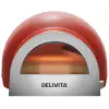 Delivita Flow Dual-Fuel Pizza Oven – Chilli Red - Bilde 2