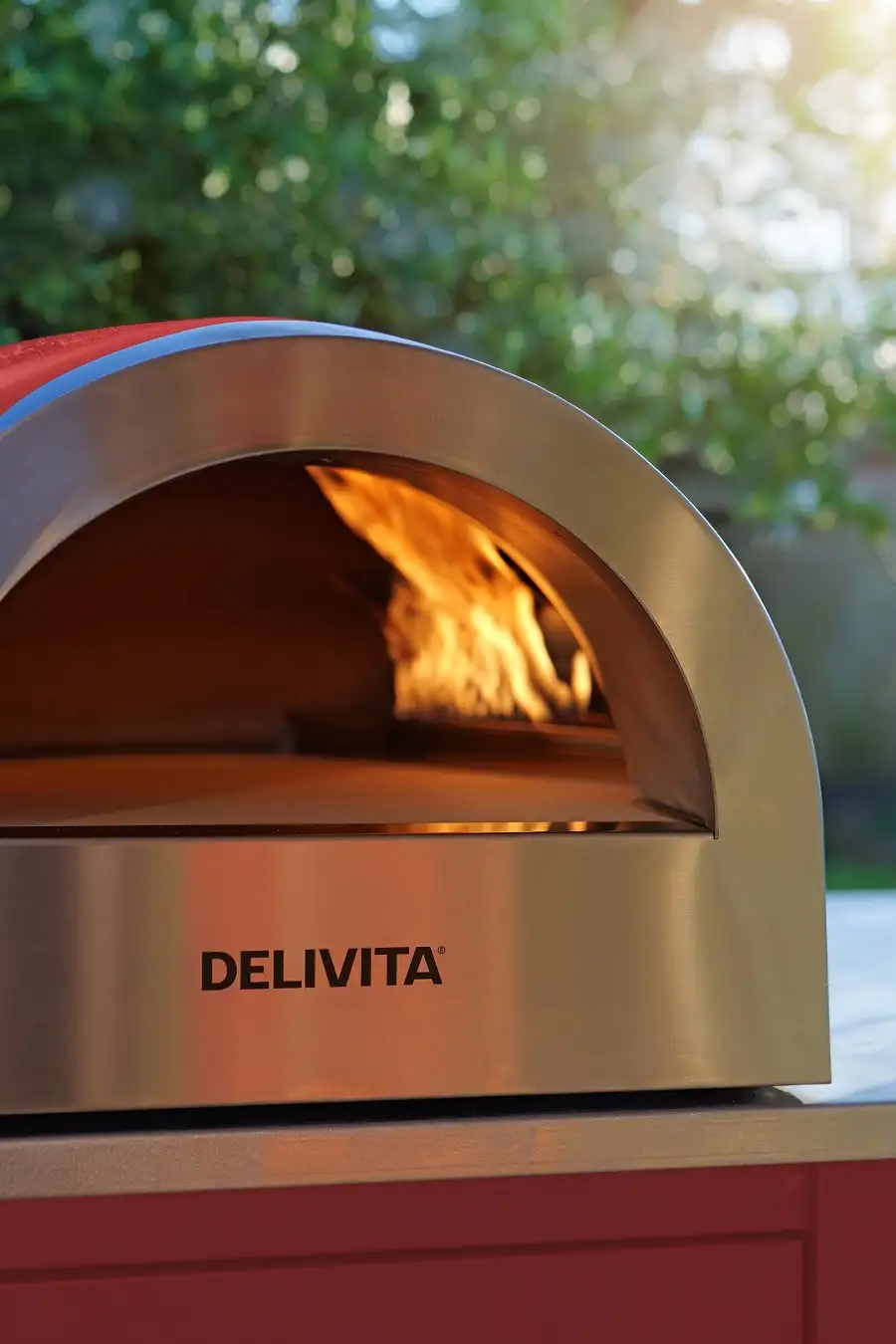 Delivita Flow Dual-Fuel Pizza Oven – Chilli Red - Bilde 9