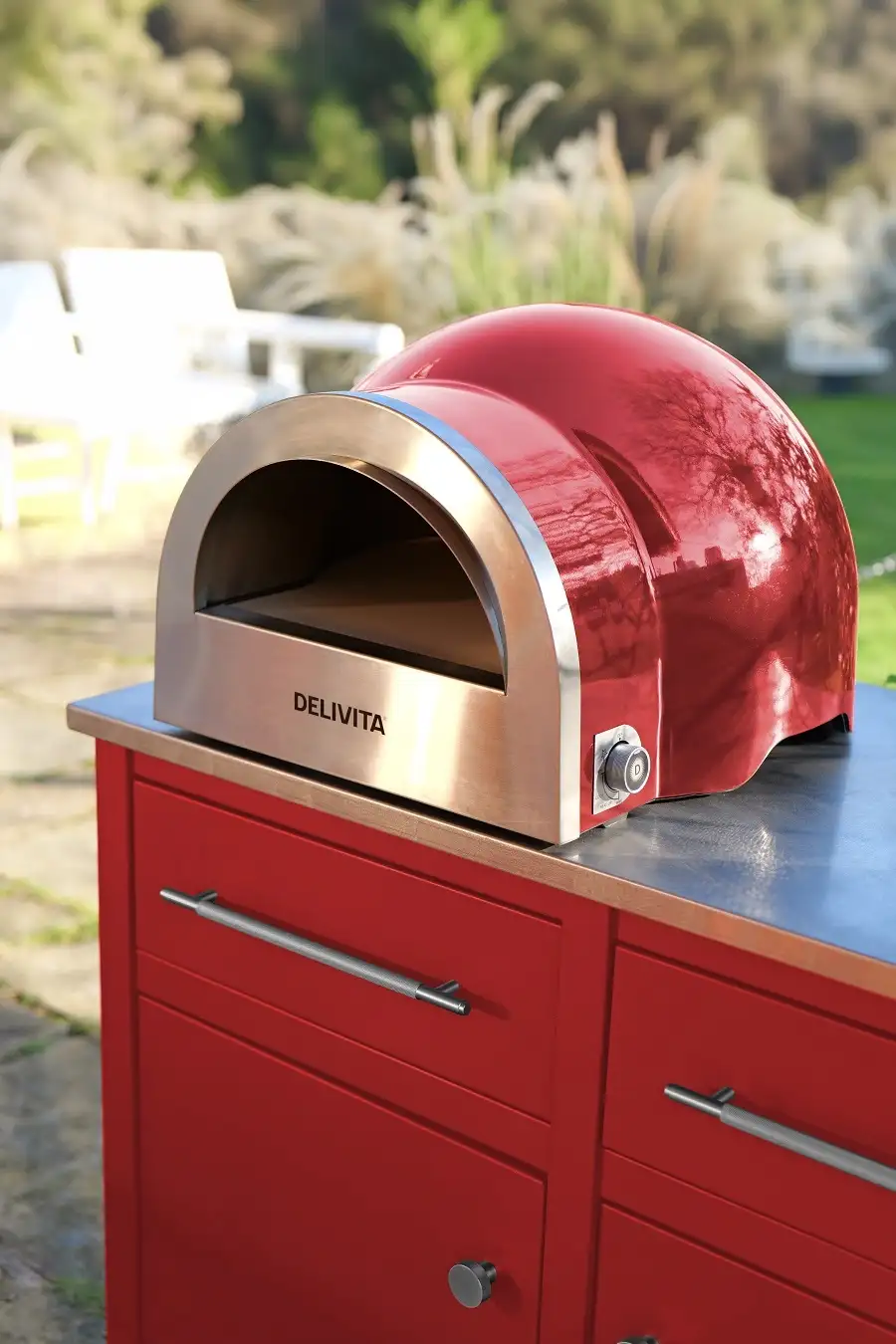 Delivita Flow Dual-Fuel Pizza Oven – Chilli Red - Bilde 10