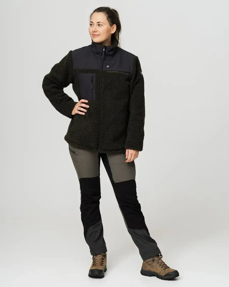 HeatX Hybrid Pile Jacket – Olive/Black - Battery Heated - Bilde 7