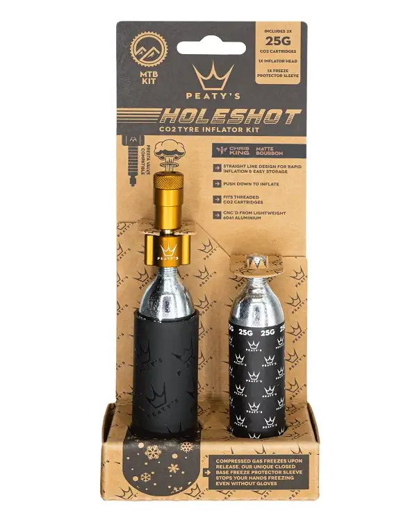 Peaty's Holeshot CO2 Tyre Inflator – MTB (25g) - Mango - Bilde 2