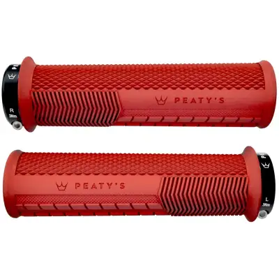Peaty's Monarch Grip Knurl – Thick - Red