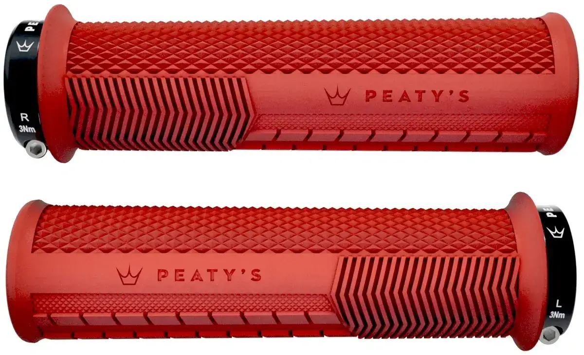 Peaty's Monarch Grip Knurl – Thick - Black