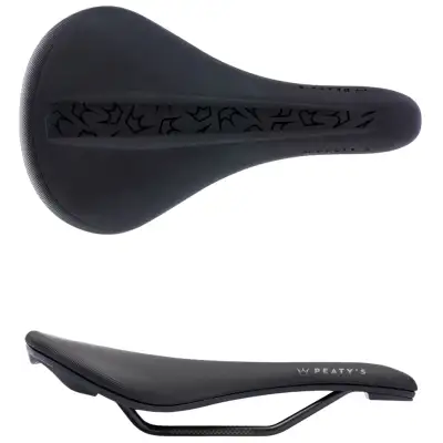 Peaty's Monarch Saddle 4130 Rail – Blue One size